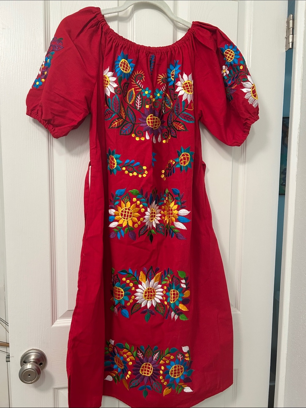 Traditional Mexican Embroidered Dress